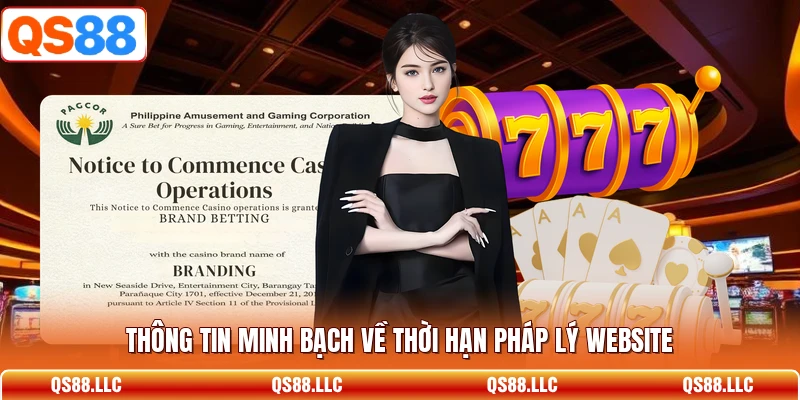 Thông tin minh bạch về thời hạn pháp lý website
